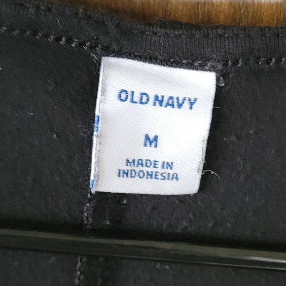 GAP Black Soft Stretch Flare Dress Size Medium - Picture 3 of 8